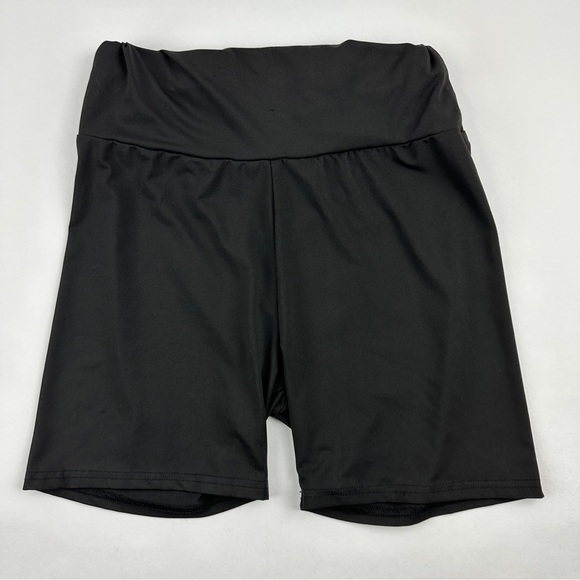 Shein Compression Shorts Womens Large Black Athletic - Picture 1 of 9